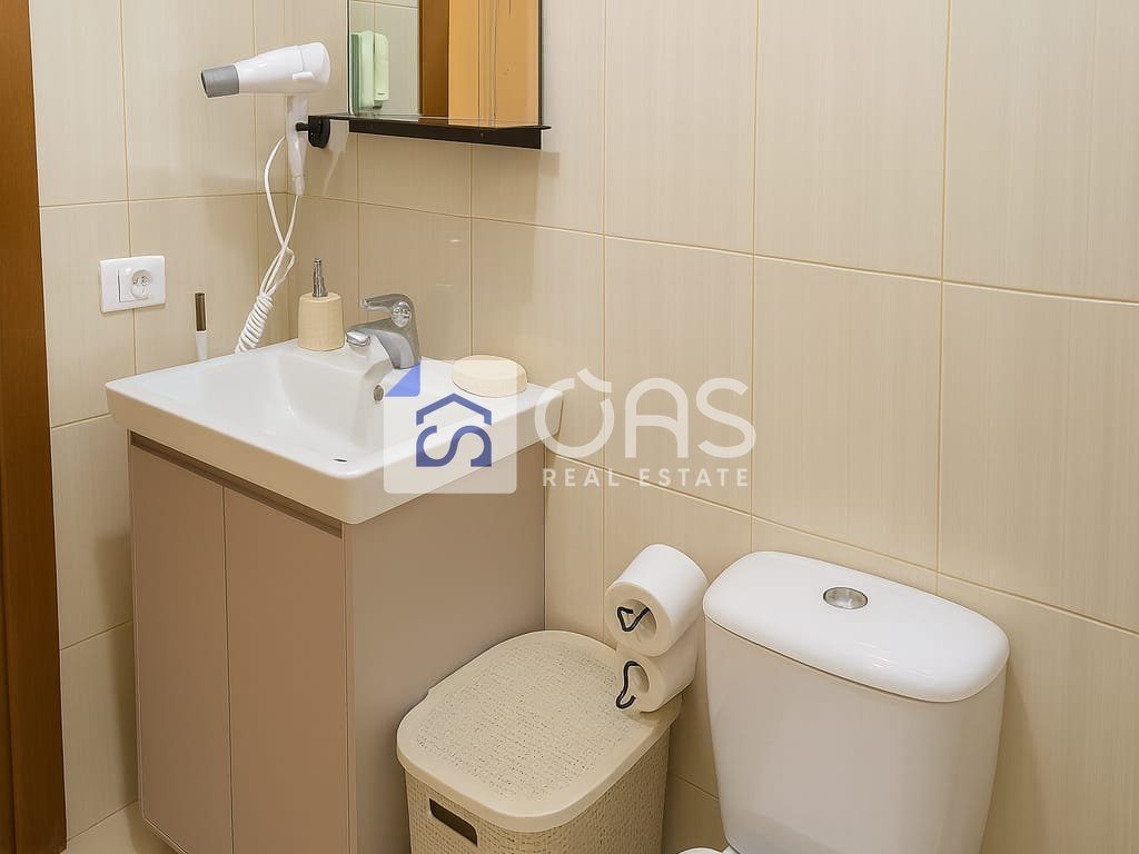 Jepet apartament me qera 1+1 ne Qender