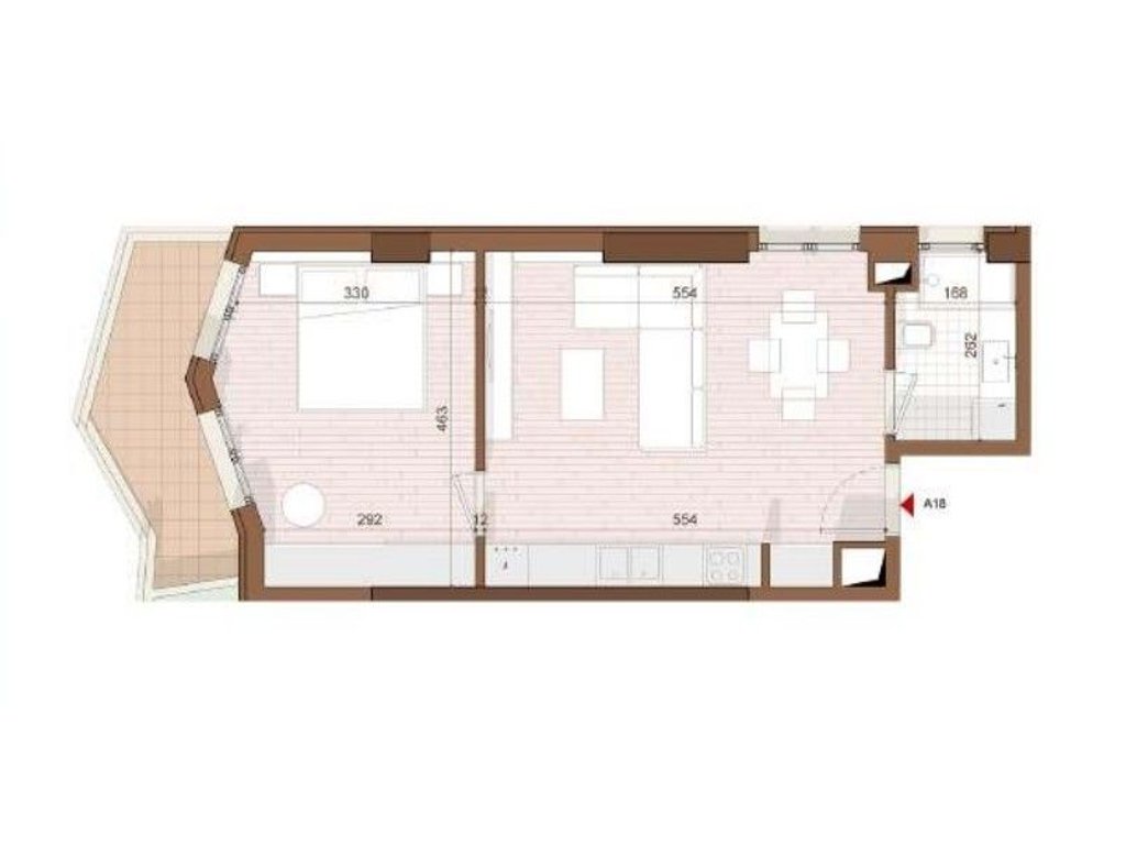 SHITET APARTAMENT 1+1+ VERANDE NE SHENGJIN
