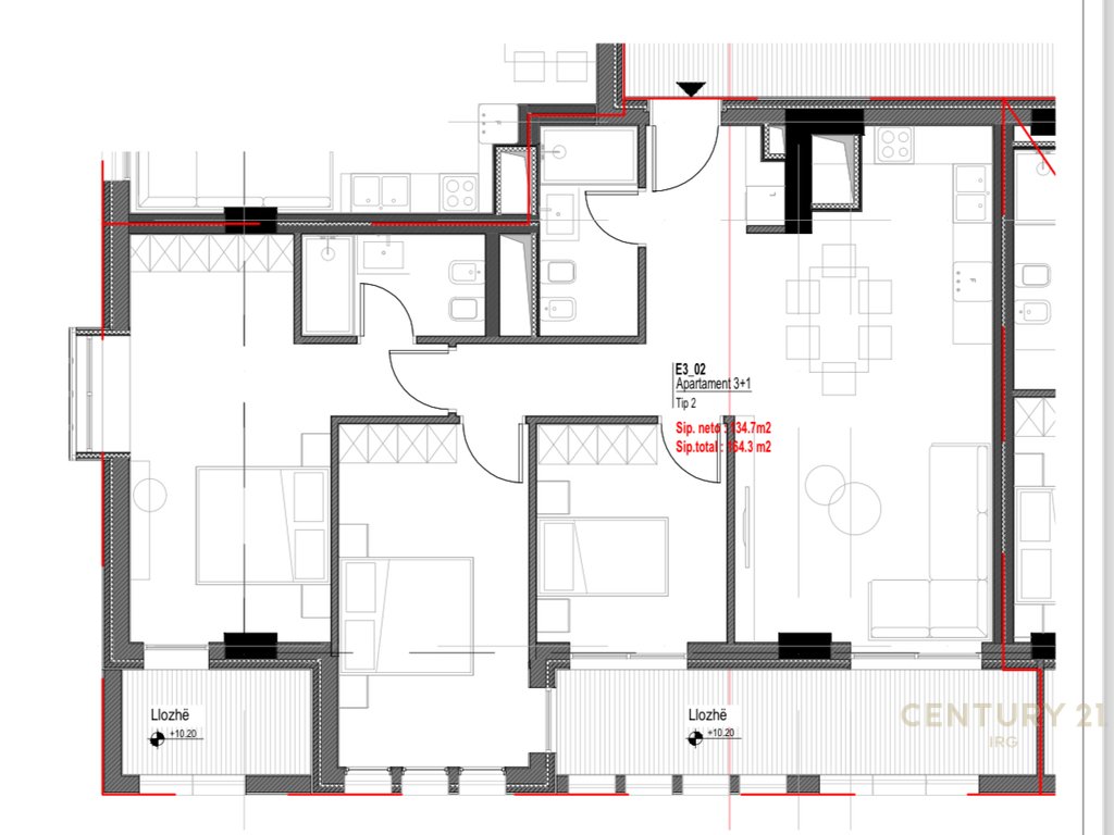 Shitet Apartament 3+1+2 – Morina City, Dhërmi!