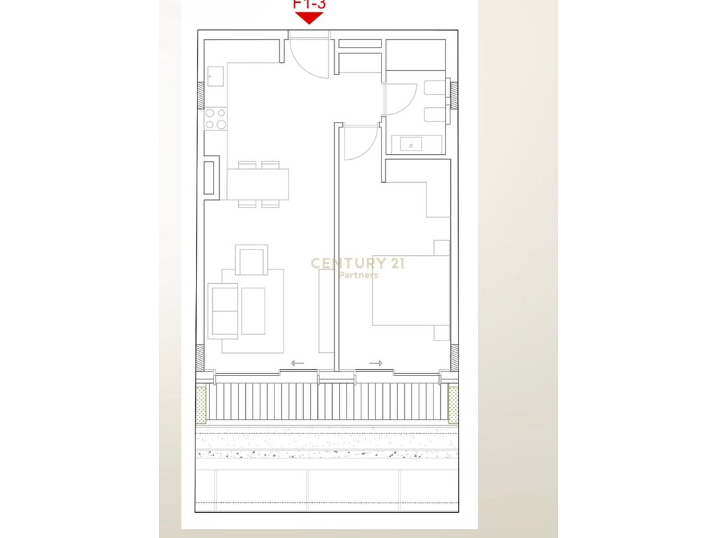 SHESIM APARTAMENT 1+1 + POST PARKIMI ME PAMJE NGA DETI NE GREEN COAST 2 !
