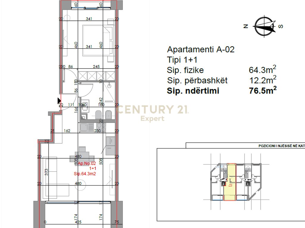 APARTAMENTE 1+1 PER SHITJE, GJIRI I LALZIT !!