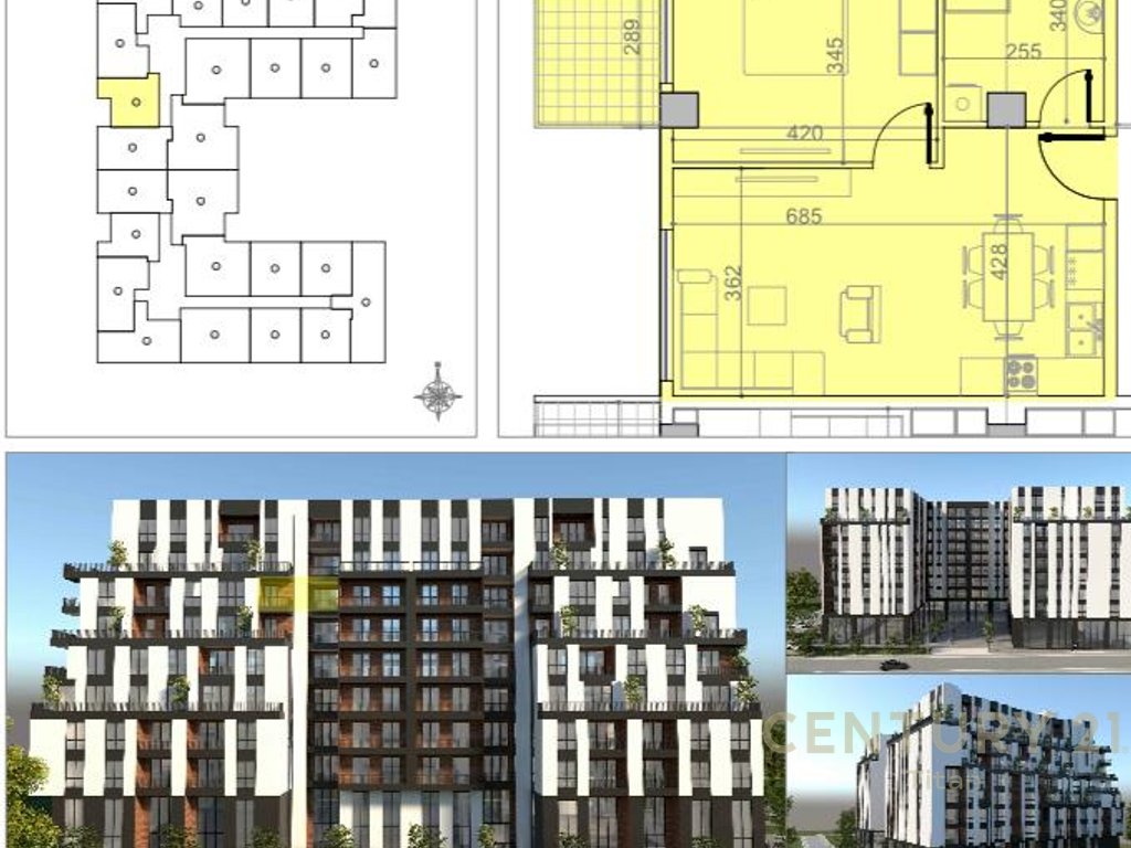 Shitet apartament 1+1, kompleksi Belfiore, buze rruge kryesore, Paskuqan!