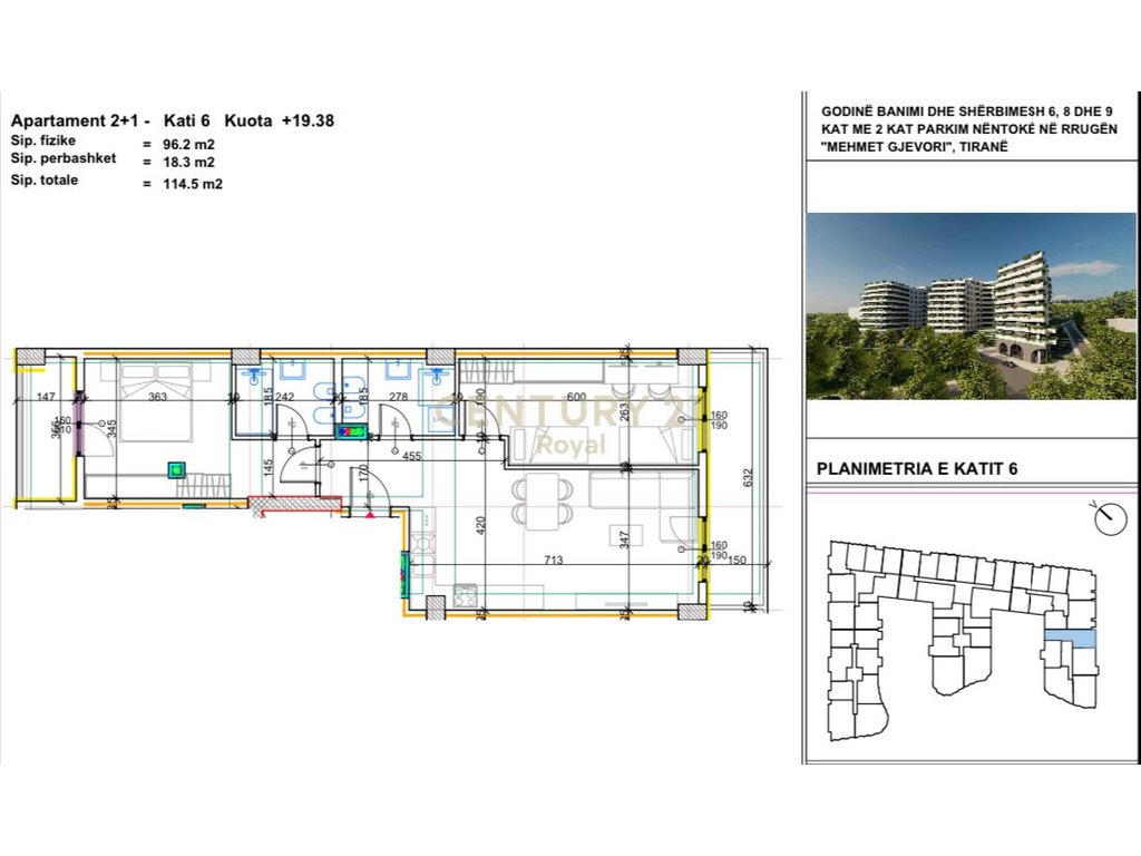 SHITET APARTAMENT 2+1+2 TEK ALUNA COMPLEX , PASKUQAN