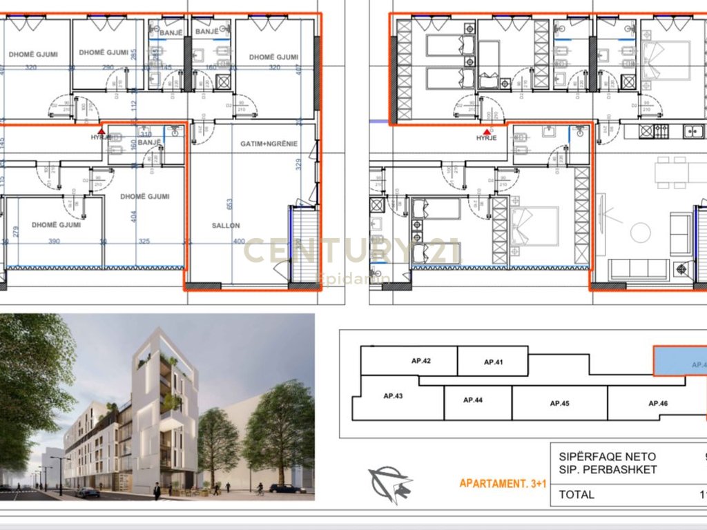 Iluminar Residence - Apartament 3+1+3 për shitje !!