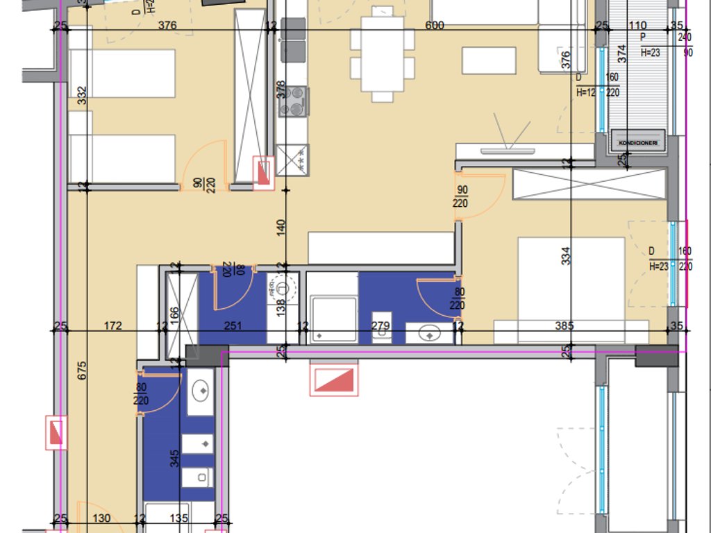 Apartament 2+1 në shitje në Bulevardin Bajram Curri, Tiranë