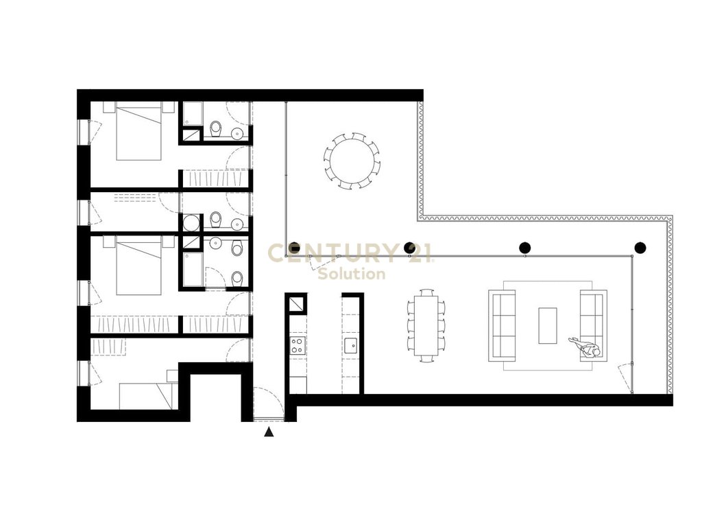 SHITET APARTAMENT 3 +1+2 NE REZIDENCEN By Long Hill !!!