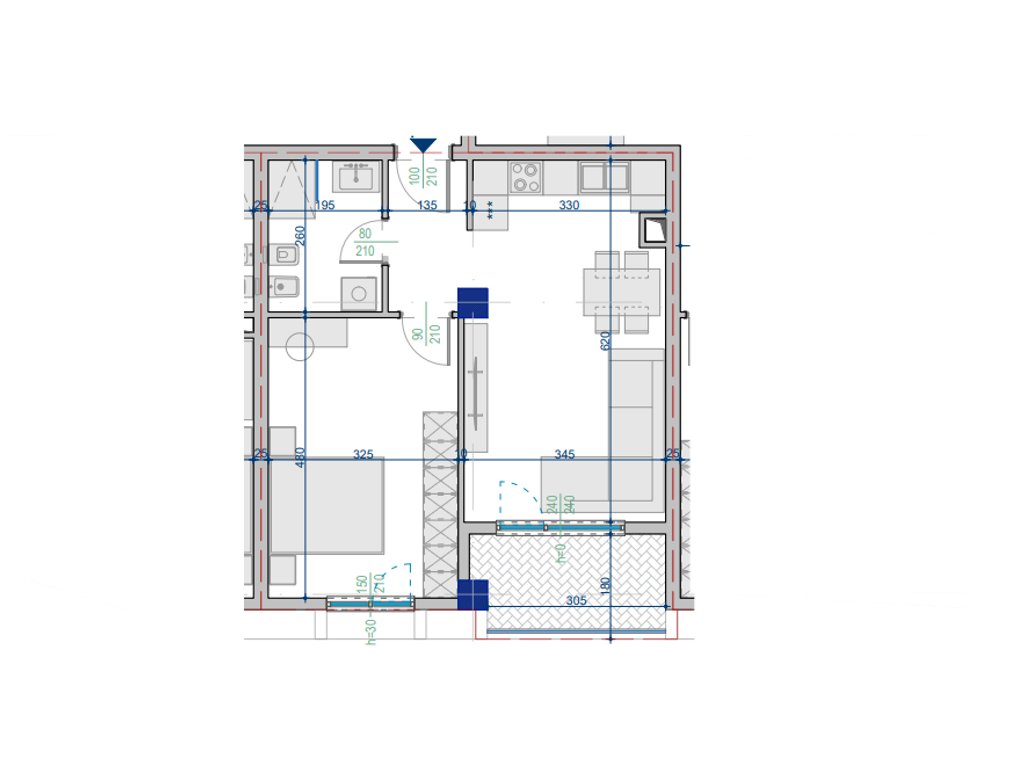 Shitet Apartament 1+1 – 67.14 m²  Totale
