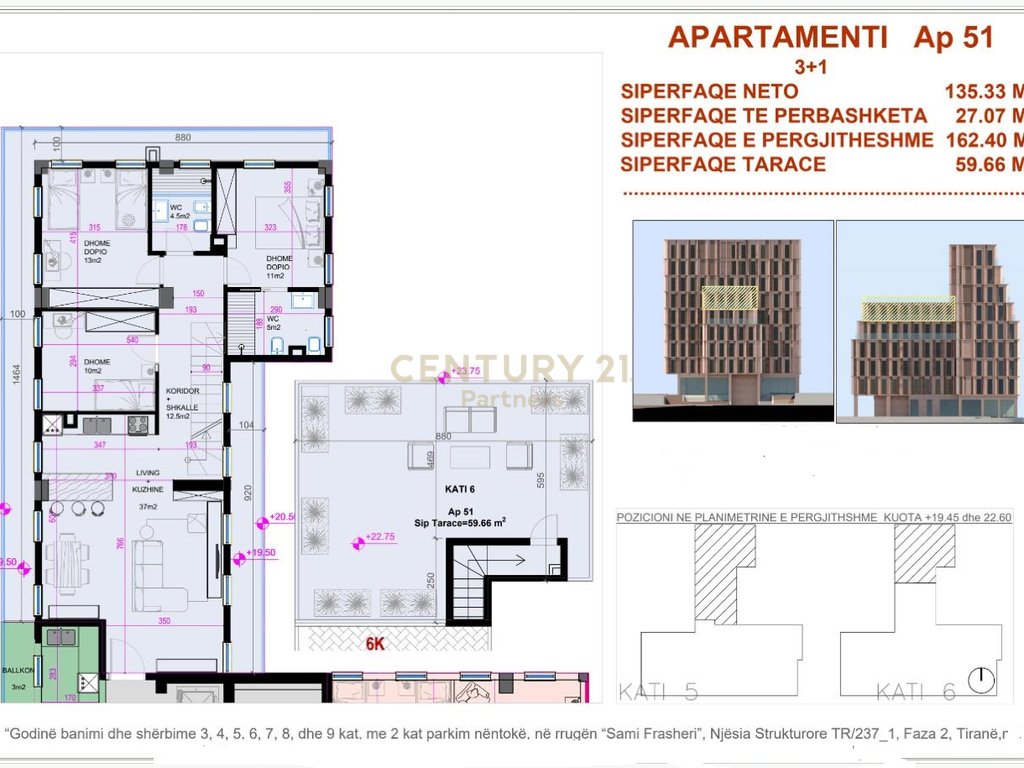 SHITET APARTAMENT PREMIUM 3+1+2 NE RRUGEN SAMI FRASHERI, BLLOK!