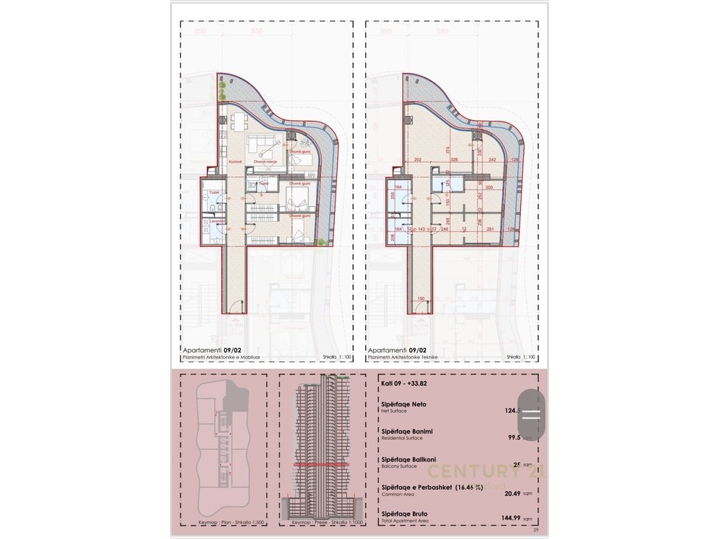 SHITET APARTAMENT 3+1+2 TEK TOP SEVEN TOWER!