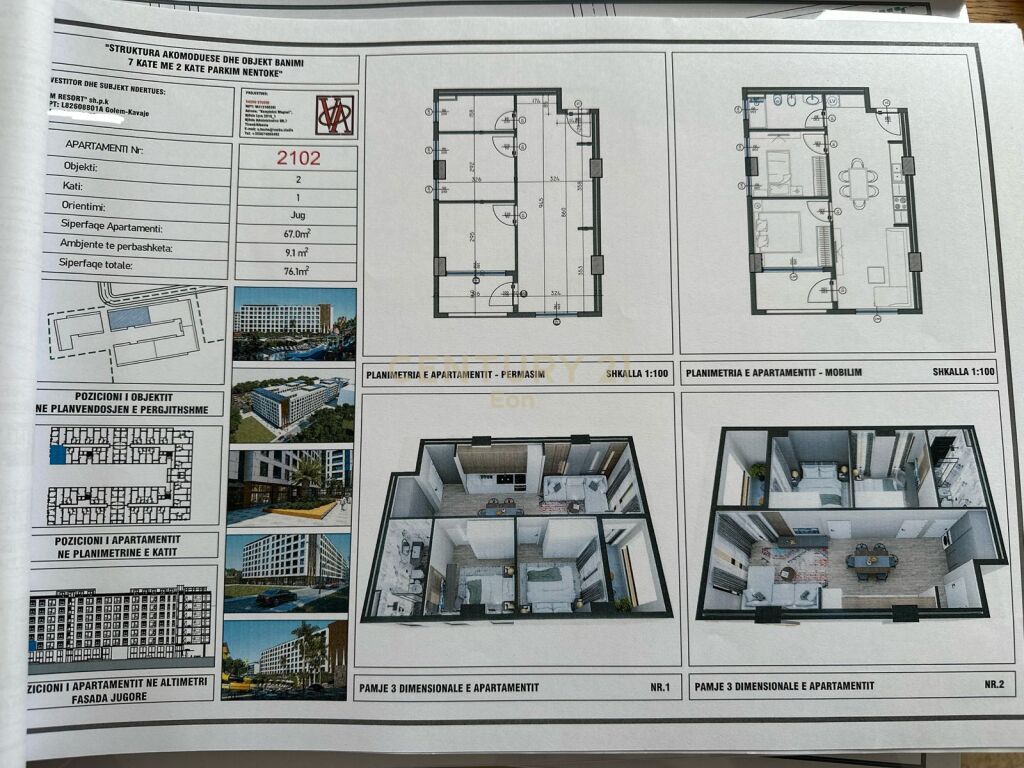 SHITEN APARTMENTE 1+1/ 2+1/ DUBLEX. V.M RESORT NE PLAZHIN E GOLEMIT !!