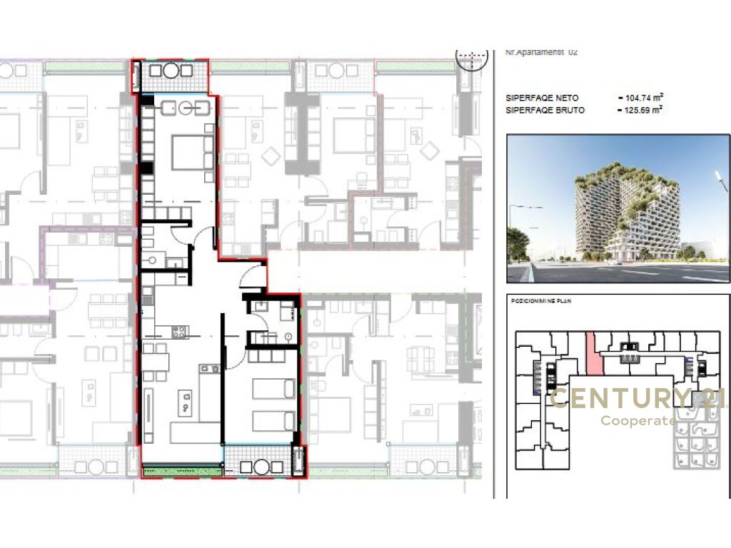 SHESIM APARTAMENT 2+1+2 TE "LION REZIDENCES 2"