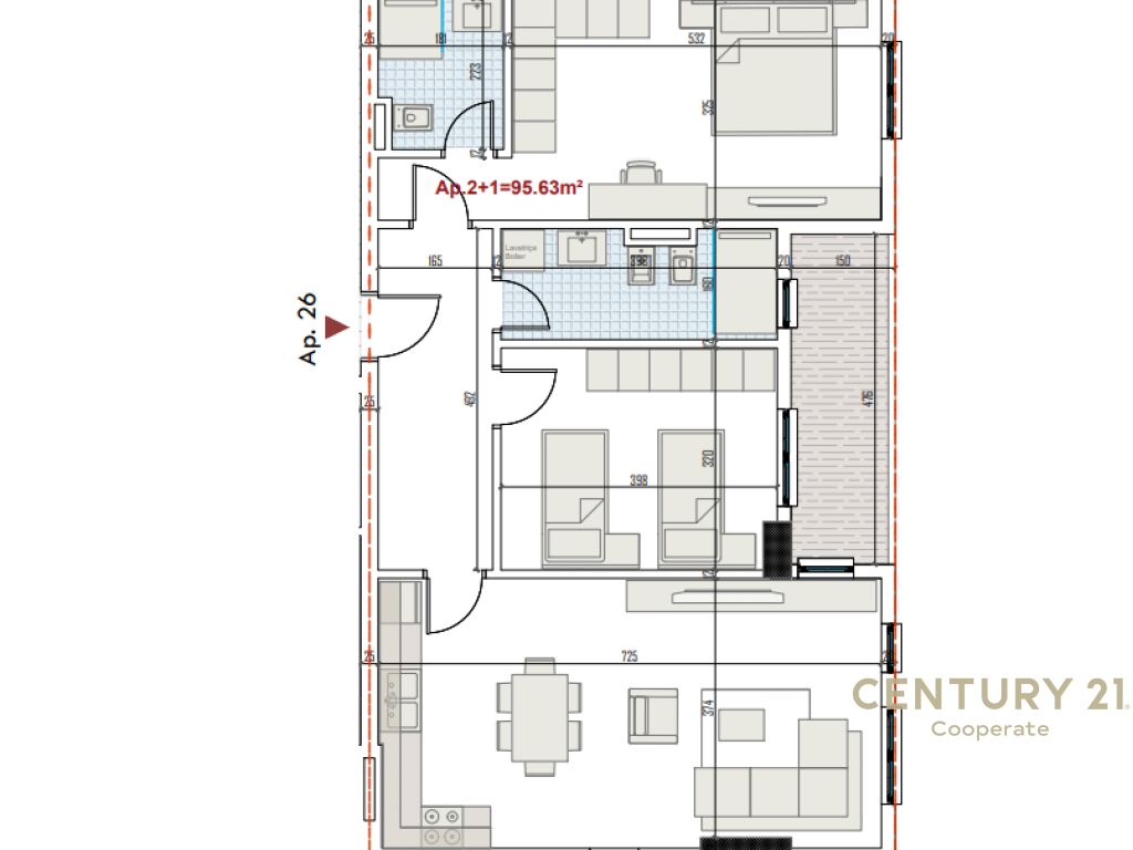 EKSKLUZIVE! SHESIM APARTAMENT 2+1+2 TE RINGSIDE RESIDENCES, PRANË BULEVARDIT TË RI NË PASKUQAN
