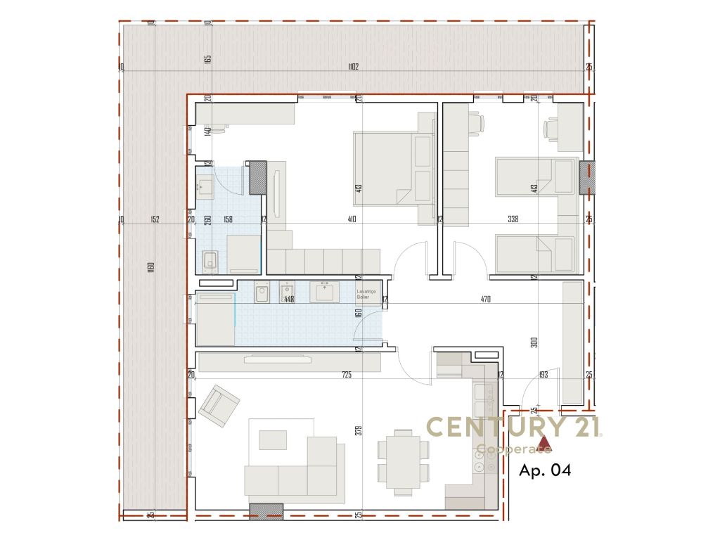 EKSKLUZIVE! SHESIM APARTAMENT 2+1+2 ME VERANDE TE RINGSIDE RESIDENCES, PRANË BULEVARDIT TË RI NË PASKUQAN.