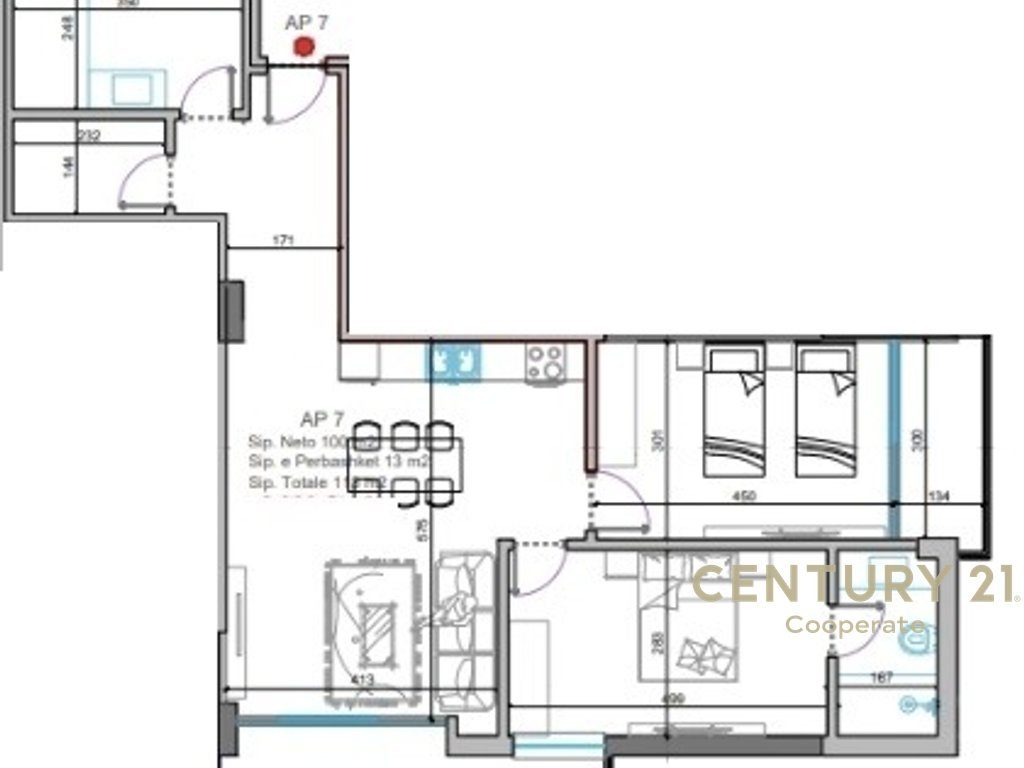 SHESIM APARTAMENT 2+1+1 VIJE E PARE ME PAMJE ANESORE  DET