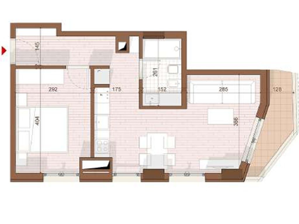 SHITET APARTAMENT 1+1+ VERANDE NE SHENGJIN