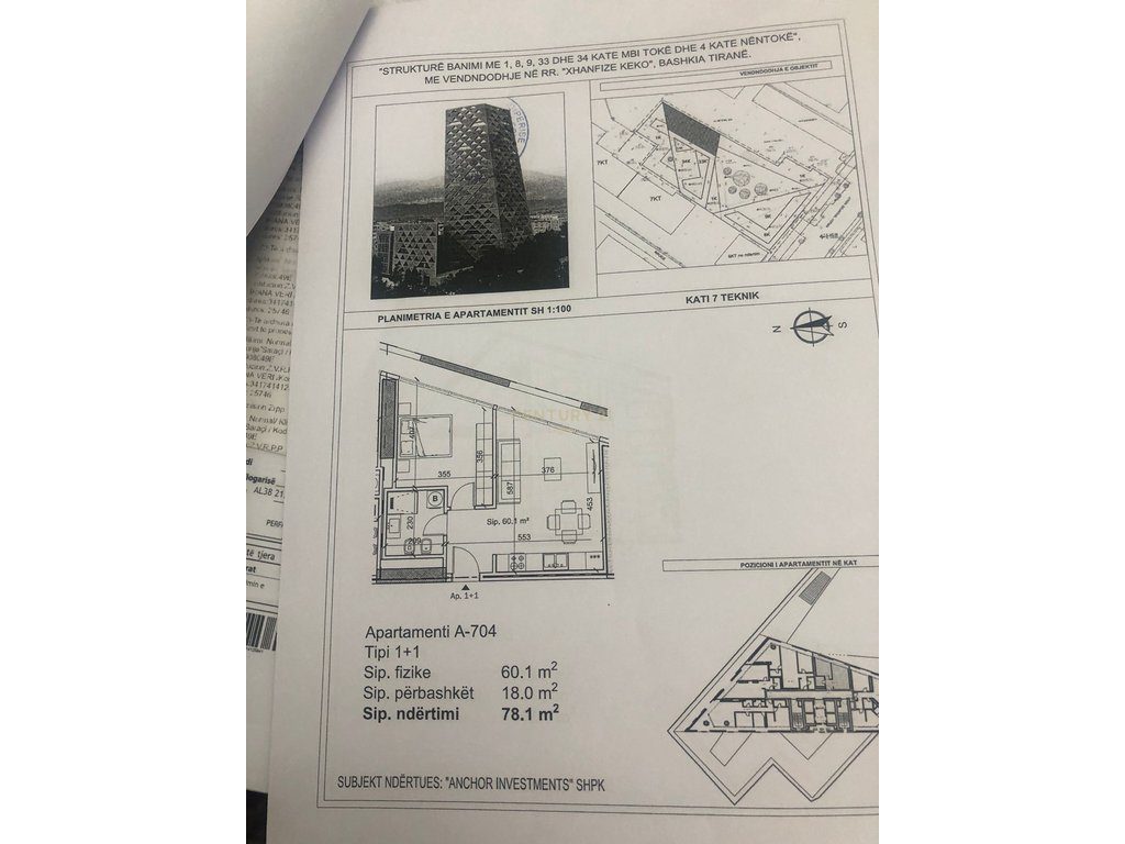 Apartament Modern 1+1 për Shitje tek Tirana Tower – Komfort & Stil në Çdo Detaj