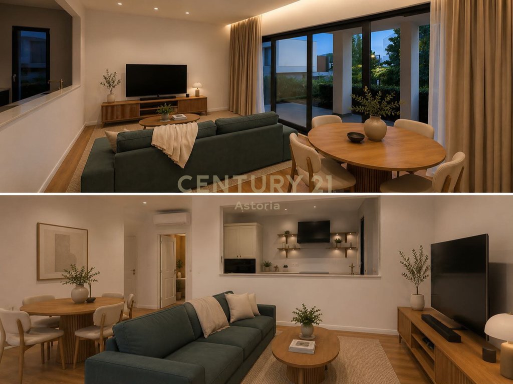 Apartament 2+1 me Oborr Privat dhe Post Parkimi me Qira – O2 Residence, Farkë