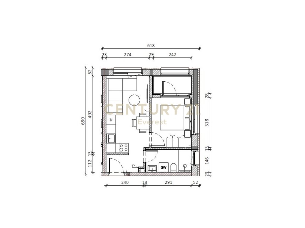 ALI DEMI, SHESIM APARTAMENT 1+1