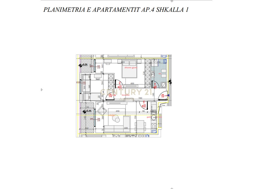 Shesim apartament 2+1 në rezidencën Phoenix – Yzberish