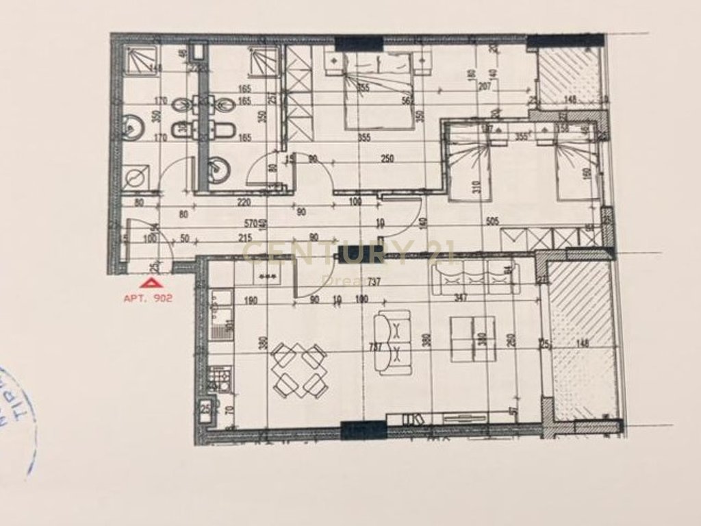 Shitet Apartament 2+1+2 tek Mirabella zona Xhamllik