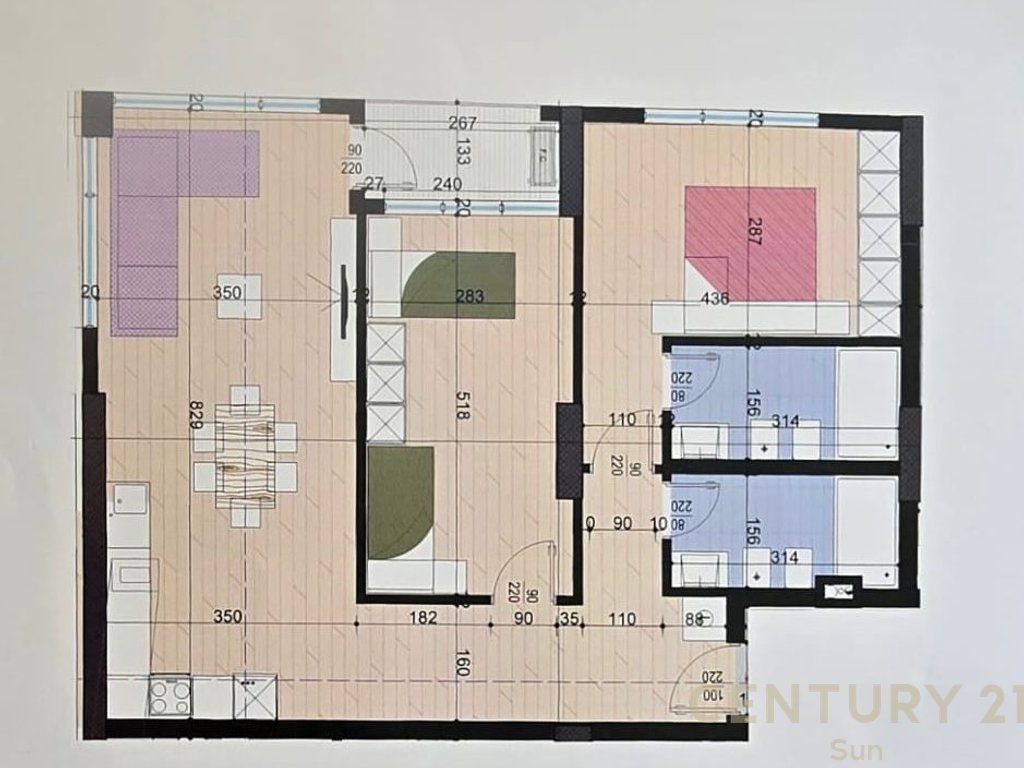 Apartament 2+1+2 për Shitje tek Riza Cerova !