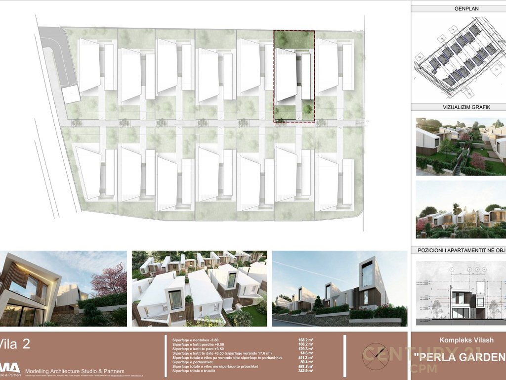 Shitet vilë 3 kateshe tek Perla Residence në Mjull - Bathore