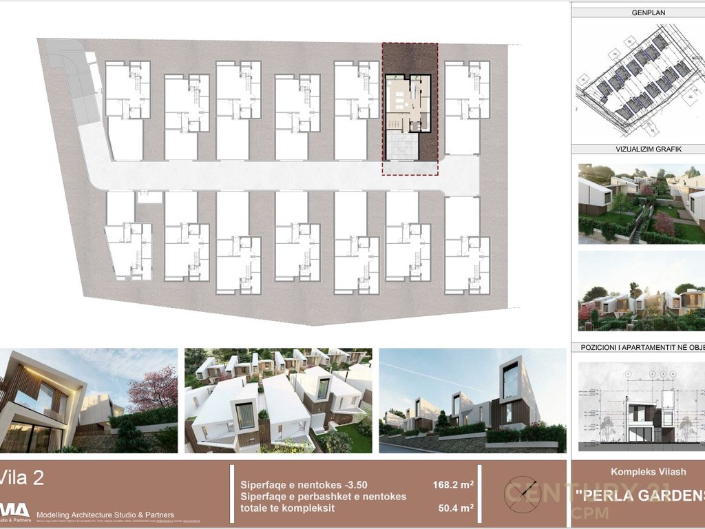 Shitet vilë 3 kateshe tek Perla Residence në Mjull - Bathore