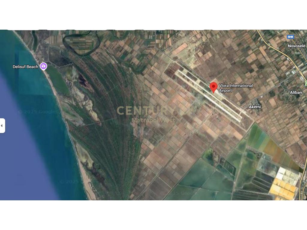 Tokë 6,500 m² në Shitje pranë Aeroportit të Vlorës !
