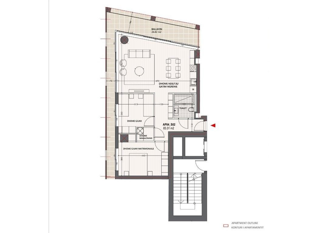 SHITET APARTAMENT 2+1+PARKIM ME PAMJE NE DET ,TEK VLORA MARINA!