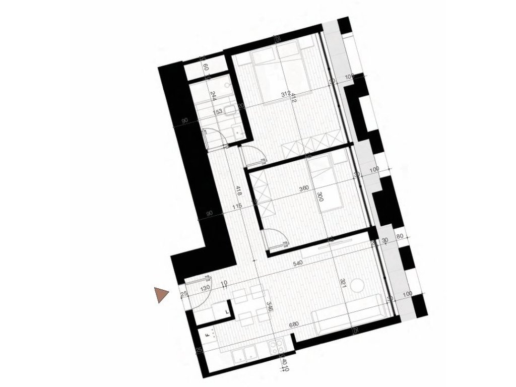 Apartament 2+1 për Shitje – Tirana New Boulevard Tower!