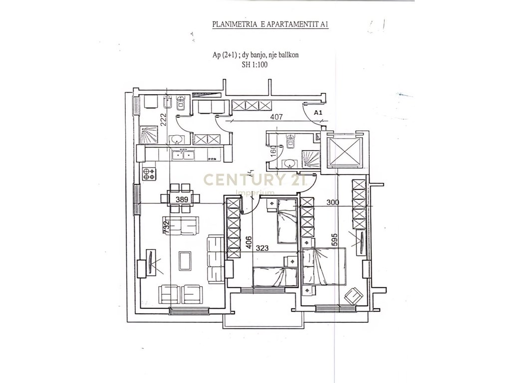 APARTAMENT 2+1+2 PER SHITJE NE RRUGEN HAJRO CAKERRI.VLORE