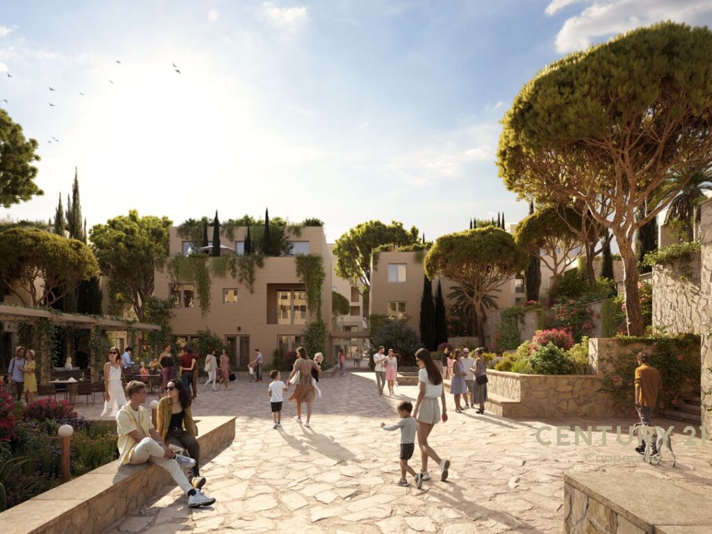SHESIM APATAMENT 3+1+2 ME VERANDE NE RESORTIN TURISTIK VILLAGE SQUARE, DHERMI.