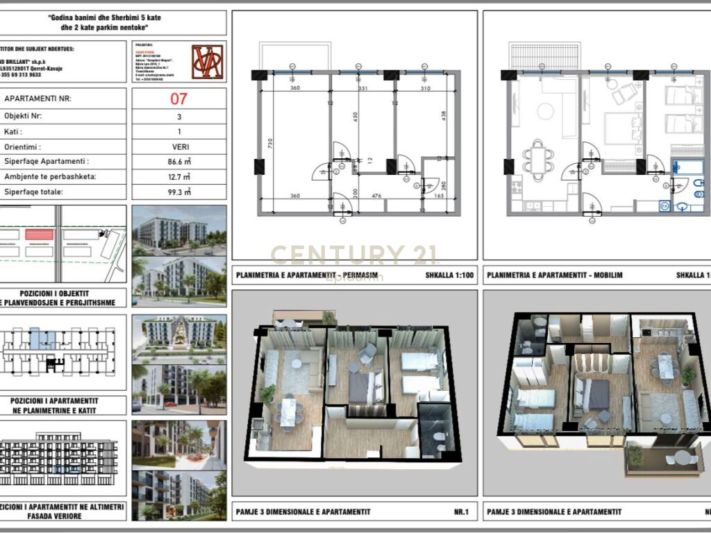 SHITET APARTAMENT 2 +1  NE QERRET TEK RESIDENCA ''PALM PARADISE''!!
MUNDESI PAGESE ME KESTE!