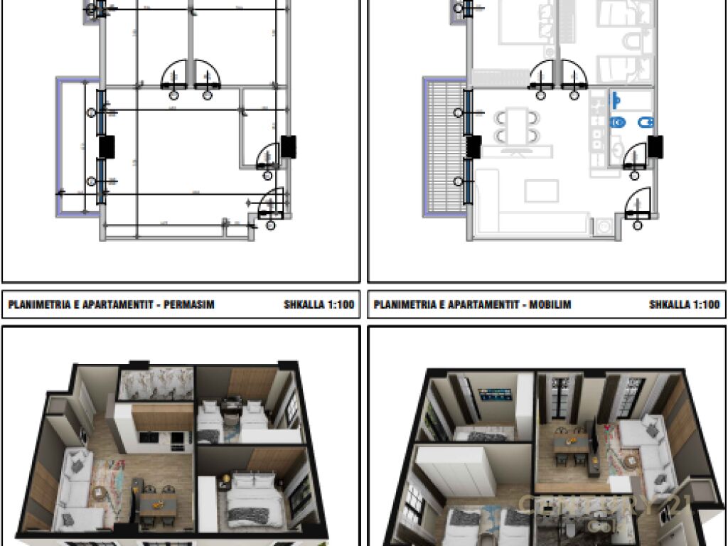 APARTAMENT 2+1 NE SHITJE NE GOLEM ME PAMJE DETI! MUNDESI PAGESE ME KESTE