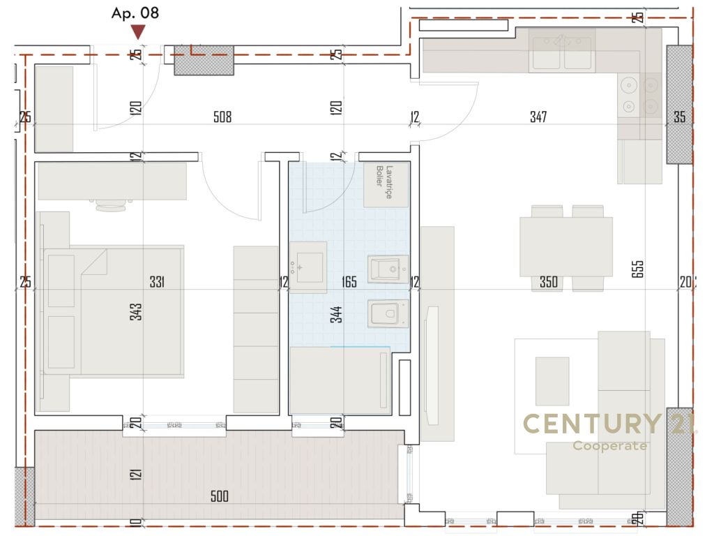 EKSKLUZIVE! SHESIM APARTAMENT 1+1 TE RINGSIDE RESIDENCES, PRANË BULEVARDIT TË RI NËPASKUQAN