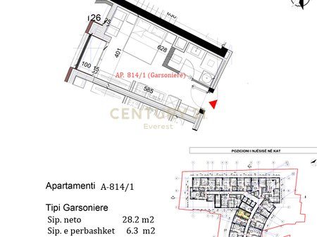 SHITET APARTAMENT 1+1 TE MONOLITH RESIDENCE !