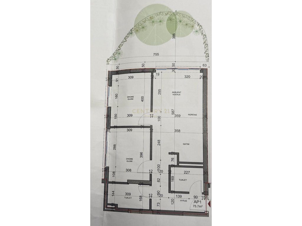 APARTAMENT 2+1+2 ME QIRA "LAKE DIAMOND RESIDENCE", LIQENI I THATE-TIRANE!