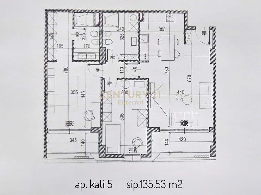 Shitet Apartament 2+1+2 tek River Side