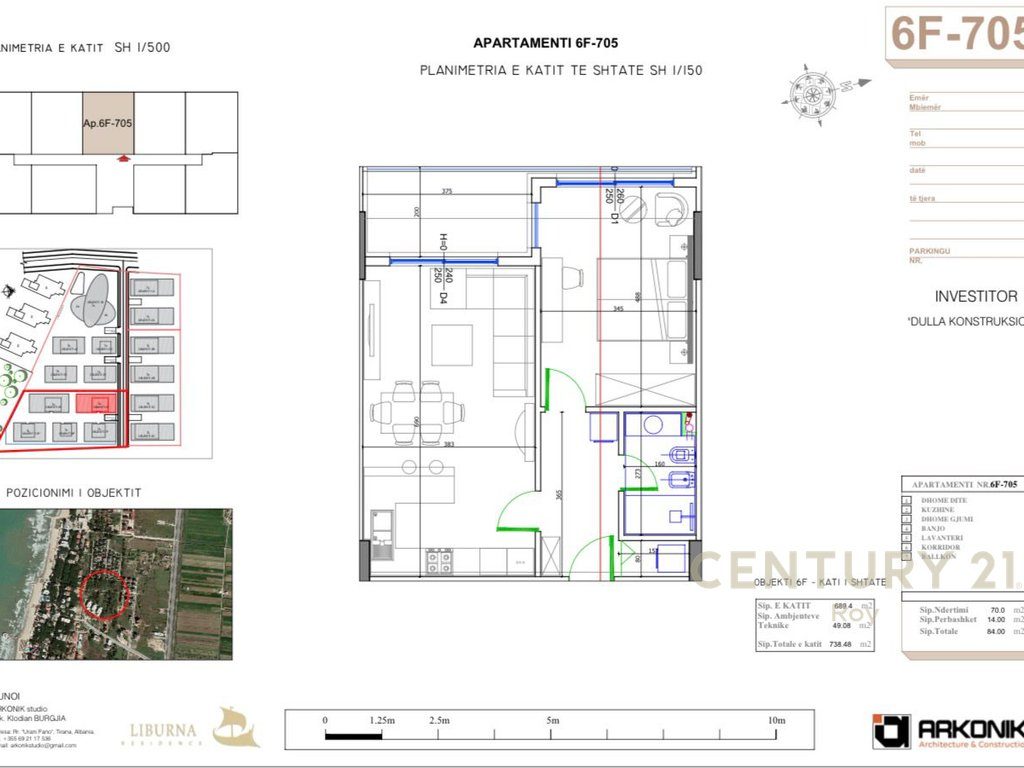 SHITET APARTAMENT 1+1 NE "LIBURNA RESIDENCE"