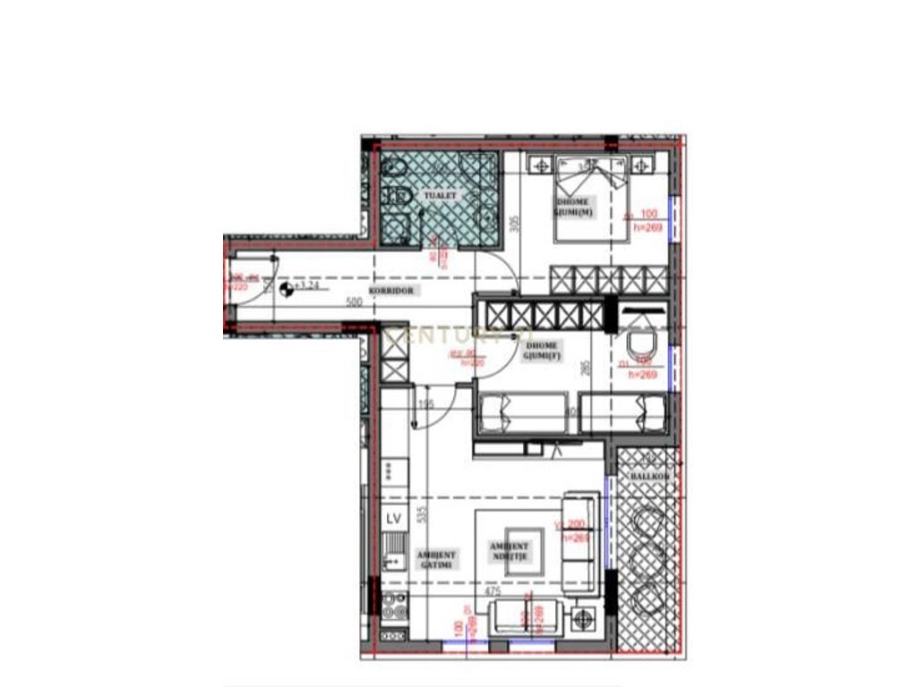 OAZ TIRANA 2 ,APARTAMENT 2+1+POST PARKIMI  PER SHITJE NE SAUK TE VJETER!