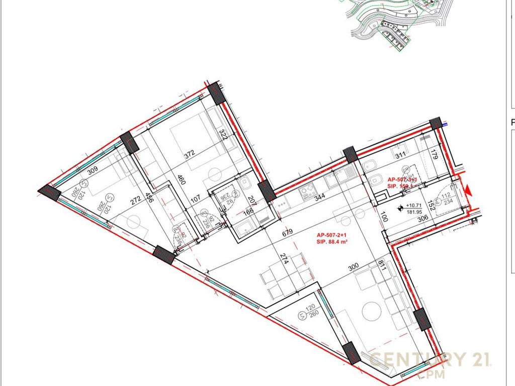 Apartament 2+1 për Shitje tek Kodra e Diellit Residence 2