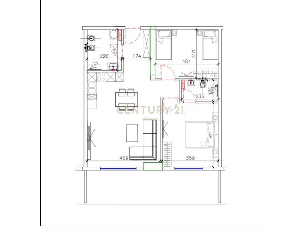 Apartament 2+1+2tualete Për Shitje tek "Prishtina Tower" në Shëngjin - 121,000€ | 115.21 m²
