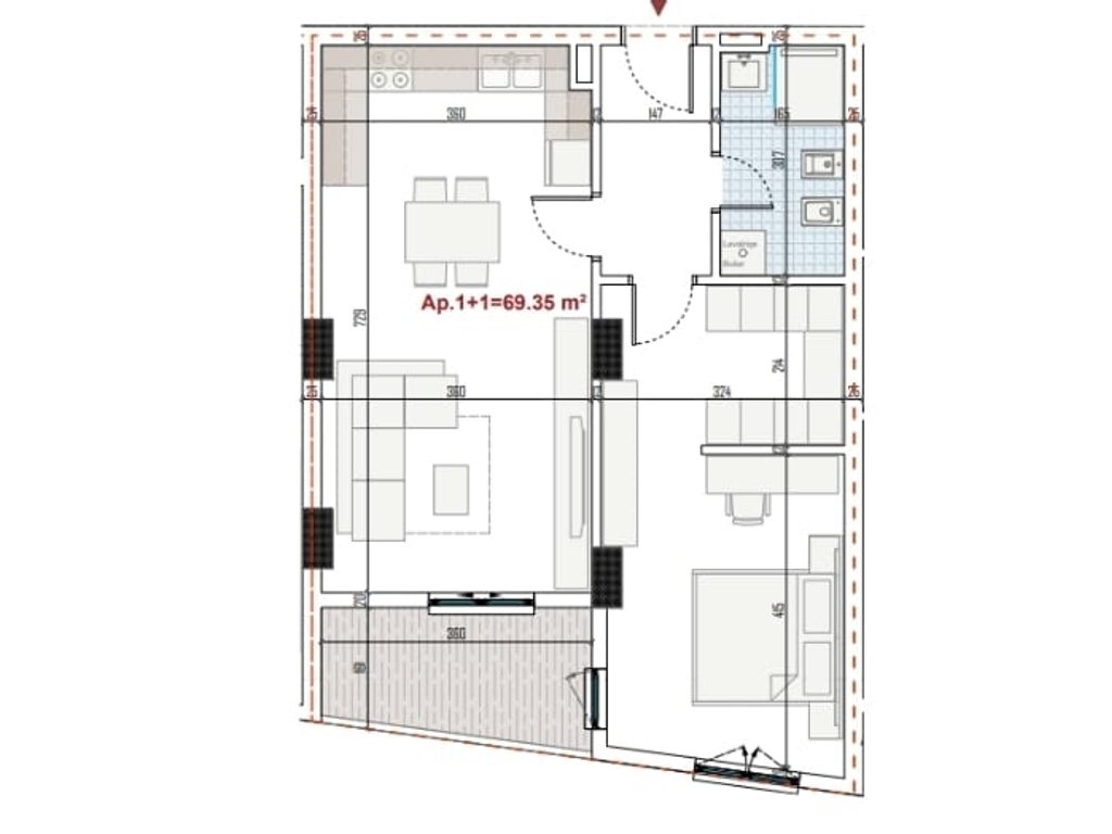 OKAZION KLERINGU – APARTAMENT 1+1 NË RINGSIDE RESIDENCE - PASKUQAN!