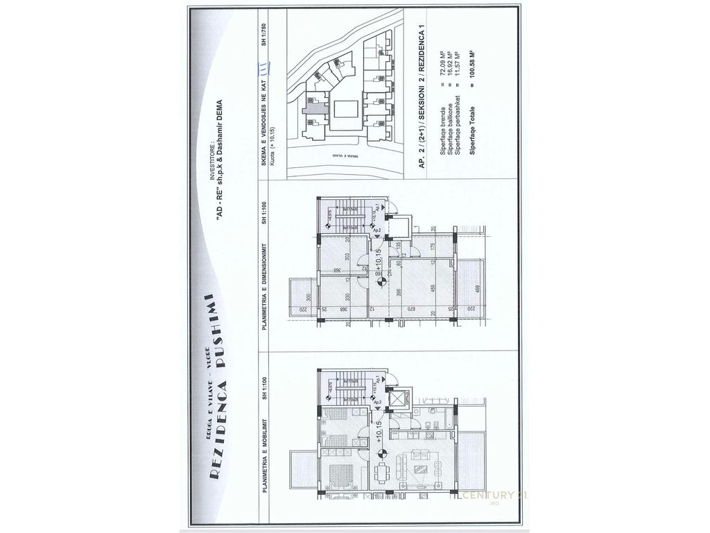 Apartament 2+1+2 per shitje tek Uji i Ftohte