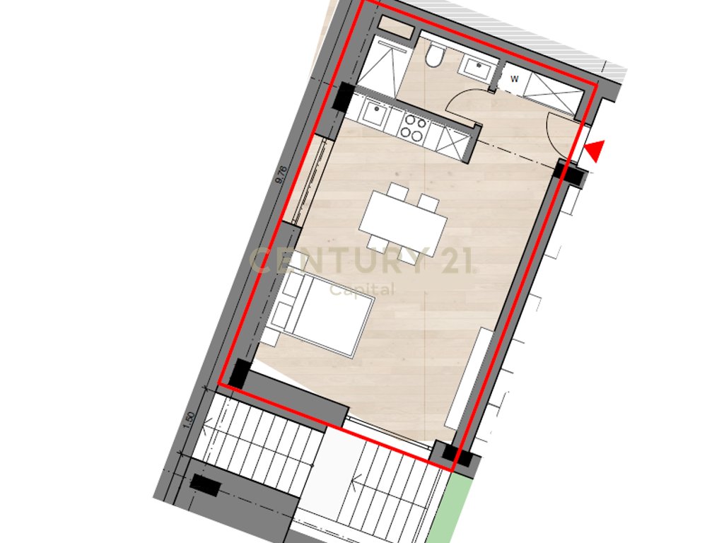 STUDIO APARTAMENT PREMIUM TE FOLIE VILLAGE, JALË!
