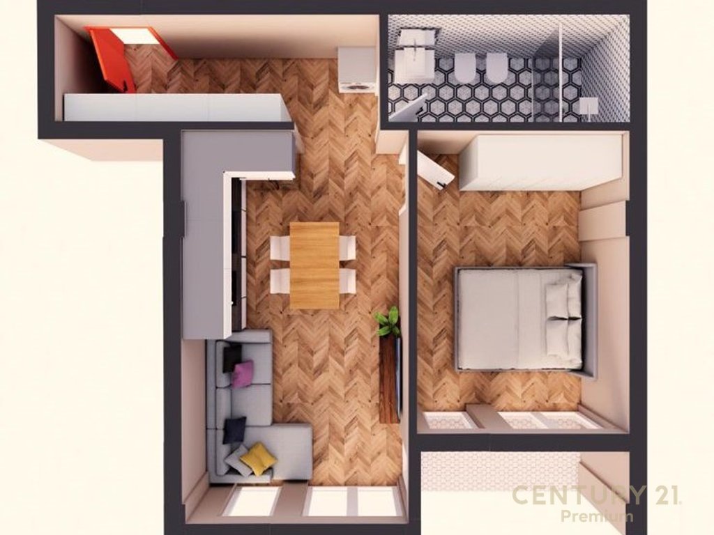 Shitet Apartament 1+1 +Post parkim - Vila Gold – Rruga Gjon Buzuku!