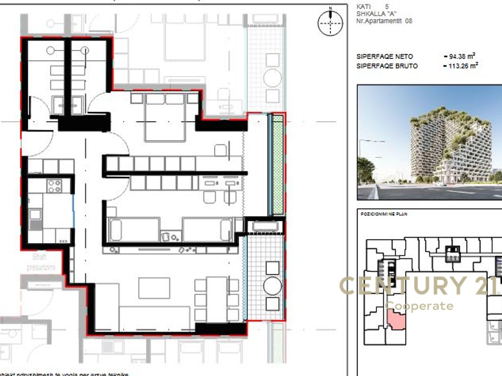SHESIM APARTAMENT 2+1  TEK "LION RESIDENCE 2"!