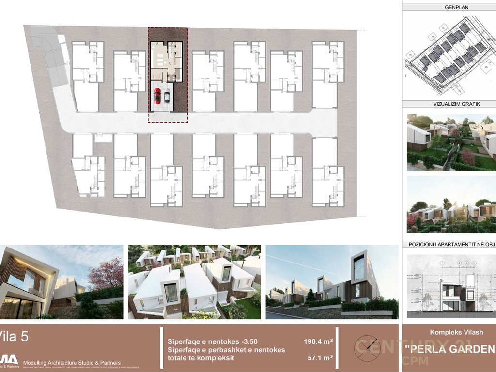 Shitet vilë 3 kateshe tek Perla Residence në Mjull - Bathore