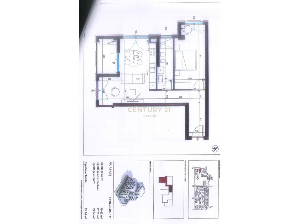 SHITET APARTAMENT 1+1 NE DHERMI, TE SQUARE VILLAGE!