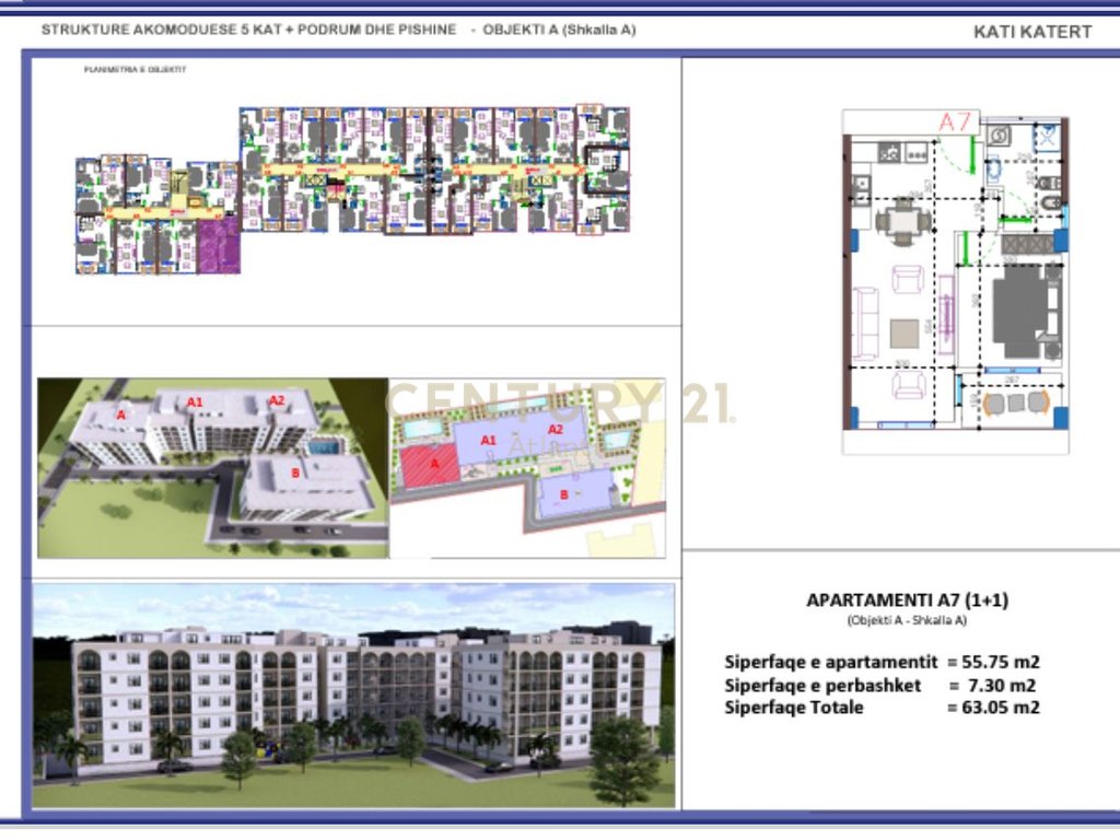 FILLUAN SHITJET! APARTAMENT 1+1 NE REZIDENCEN ME TE RE NE GOLEM  !